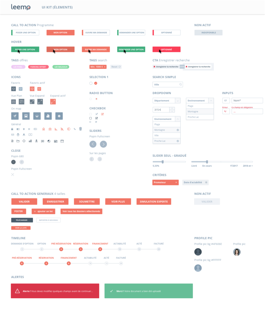 UI Kit Leemo
